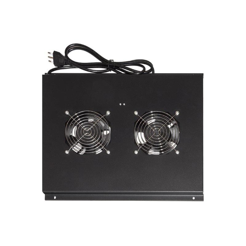 ARMADIO RACK KIT 4 VENTOLE CON TERM OSTATO PER ARMADI RACK 22/24U NERO